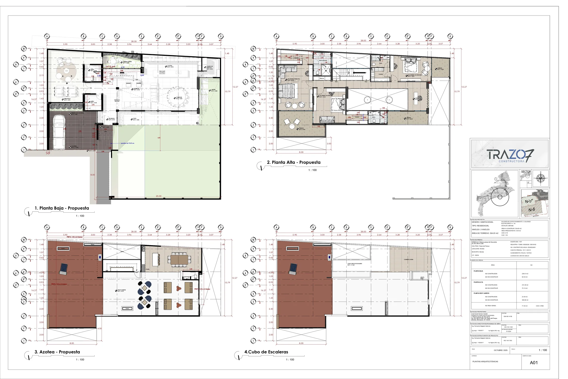 Planos integrados del Proyecto Maestro